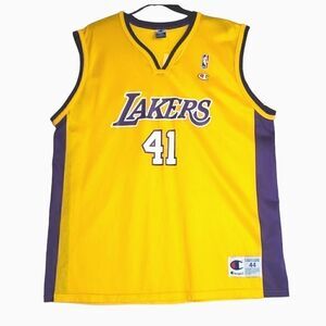 VINTAGE #41 GLEN RICE LOS ANGELES LAKERS NBA CHAMPION JERSEY 44 LARGE